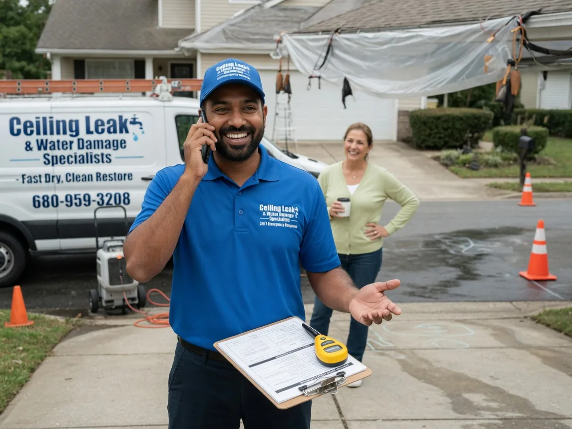 Ceiling Leak Cleanup Triadelphia, WV FAQs